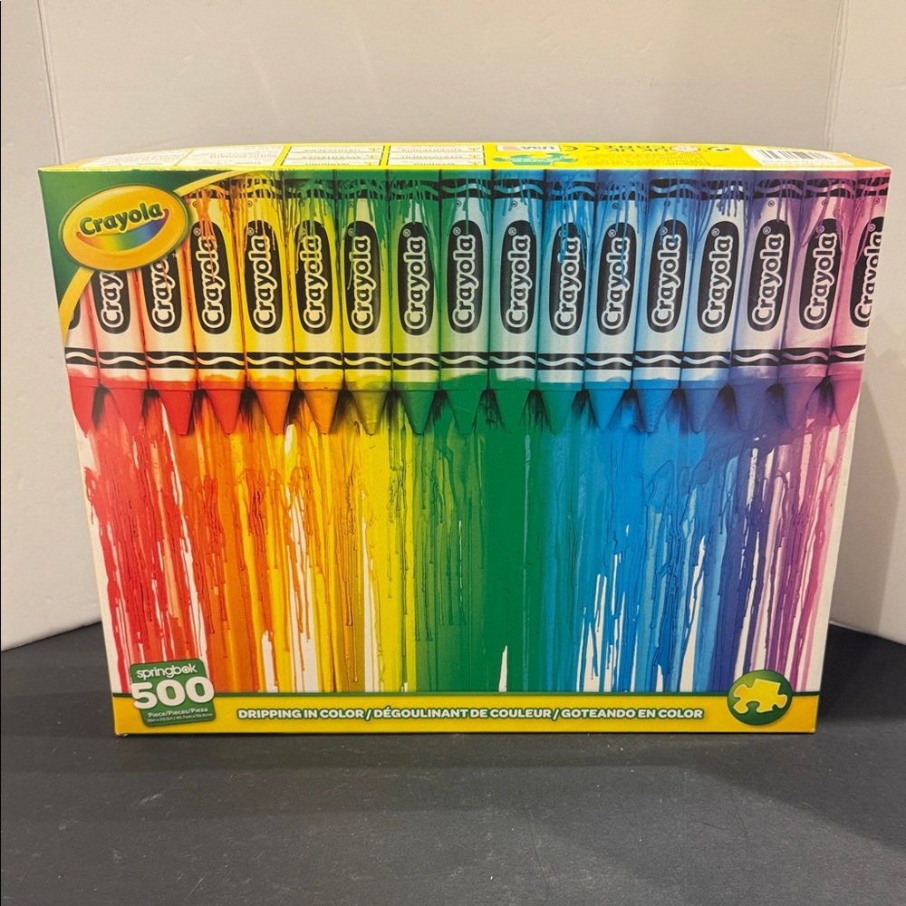 Springbok Crayola Dripping in Color 500 Piece Jigsaw Puzzle for Adults Family